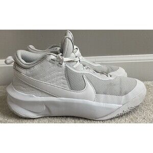 Nike Hustle Boys Youth 4.5 White Tennis Shoes